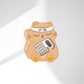 Studious Cat Die Cut Sticker