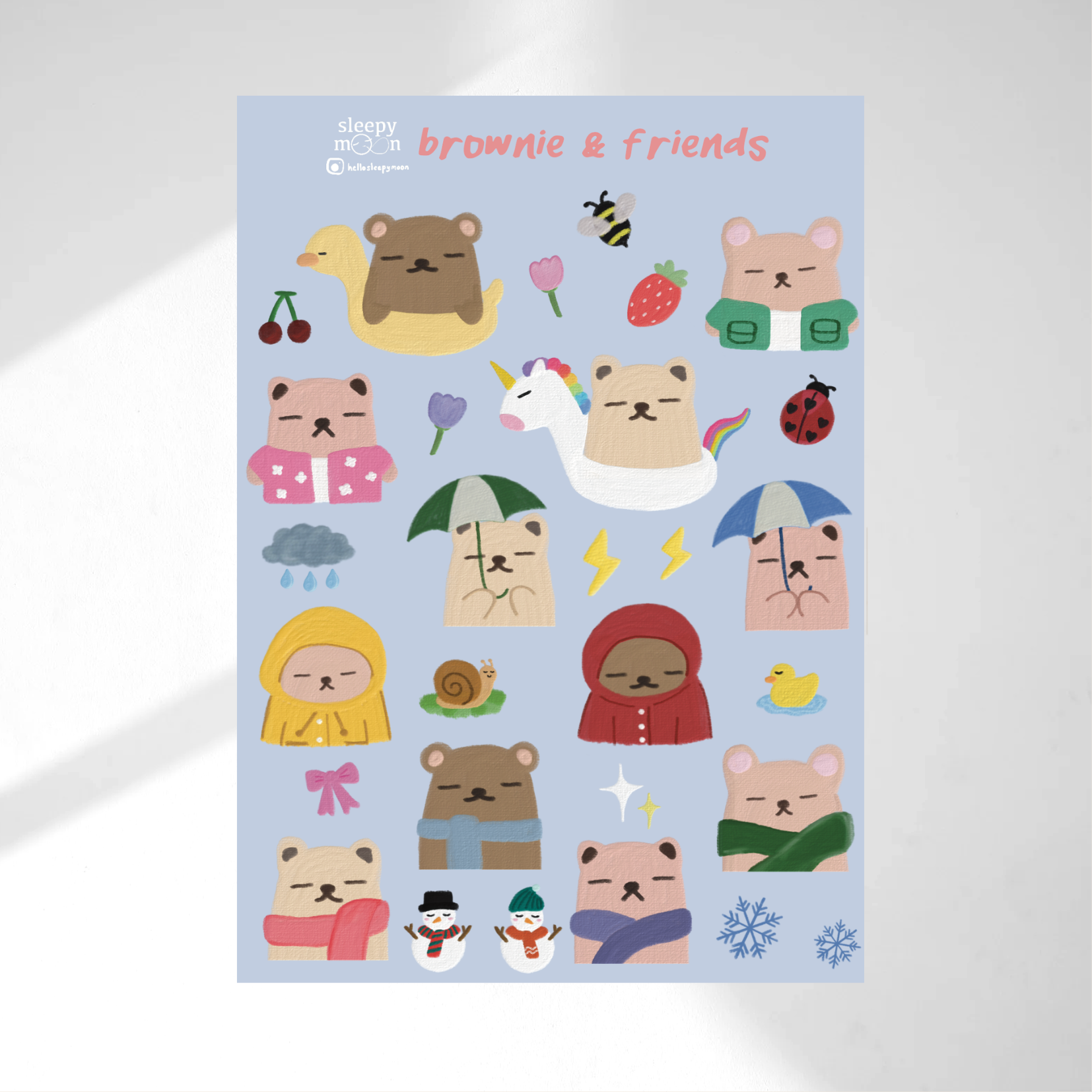 Brownie & Friends Sticker Sheet