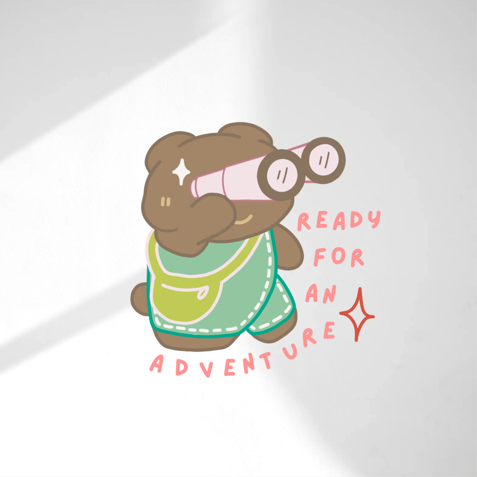 Adventure Bear Die Cut Sticker