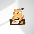Certified Corporate Cat Die Cut Sticker