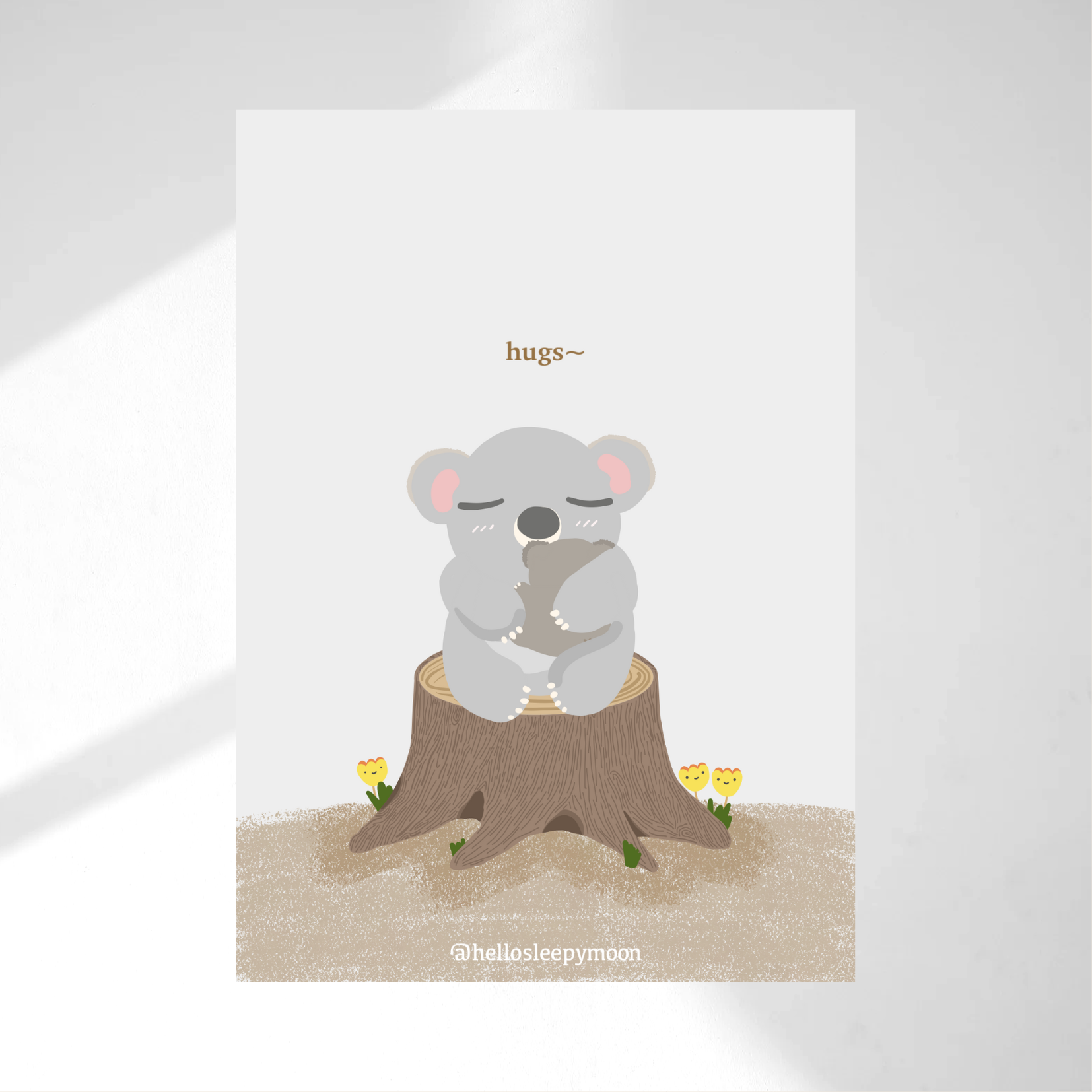 Give Me A Hug Koala Art Print