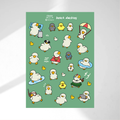 Beach Duckies Sticker Sheet