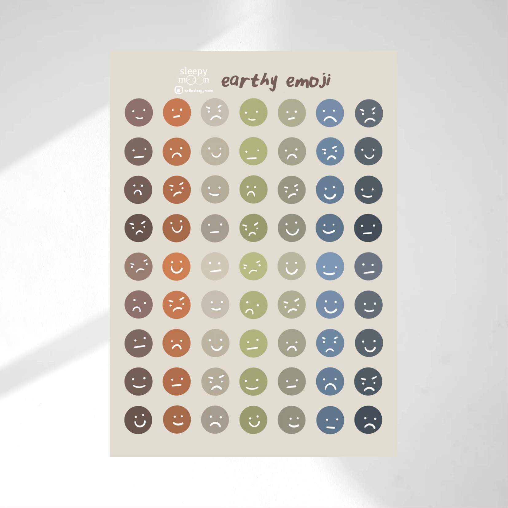 Emoji Transparent Sticker Sheet