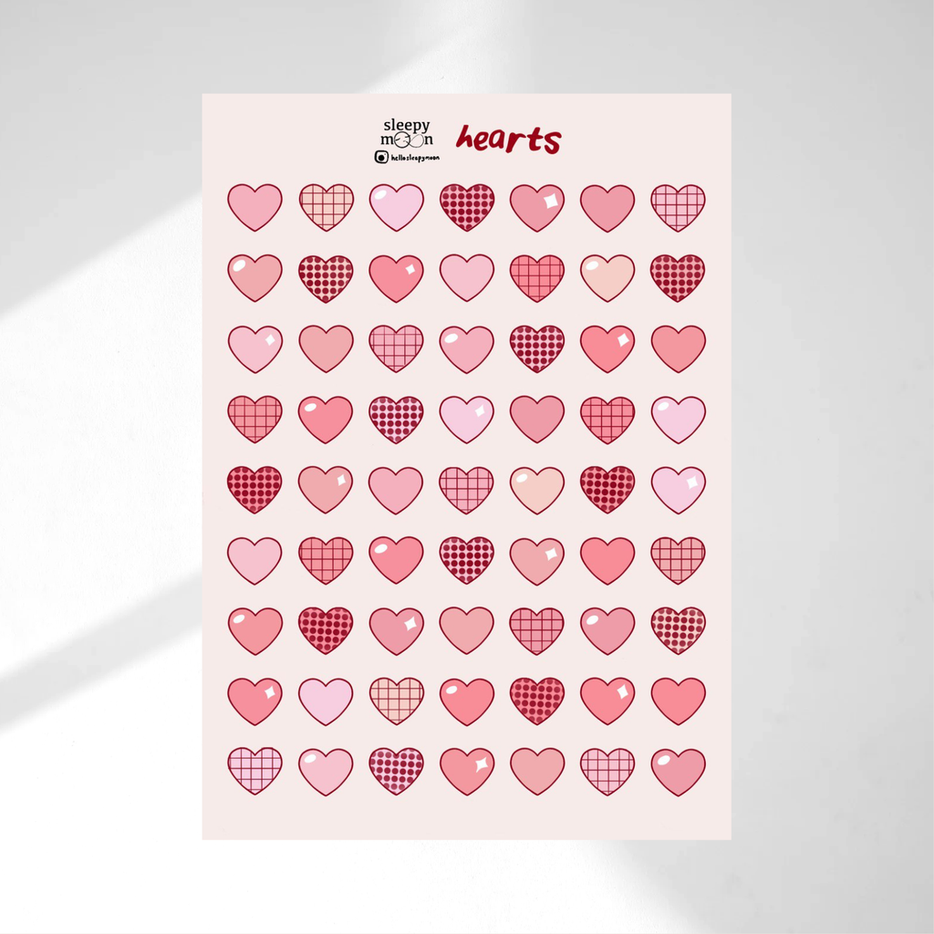 Hearts Sticker Sheet