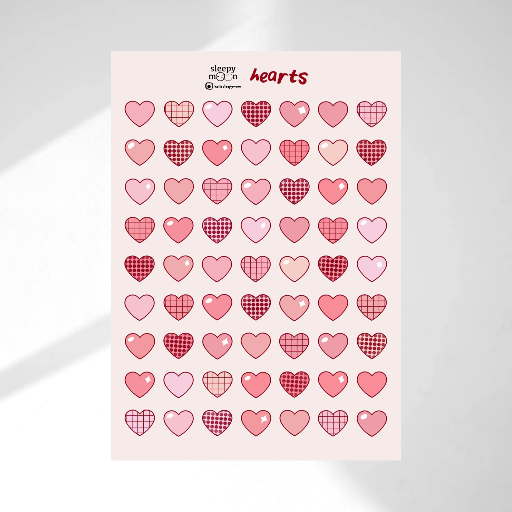 Hearts Sticker Sheet
