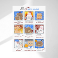 Just A Student Sticker Sheet