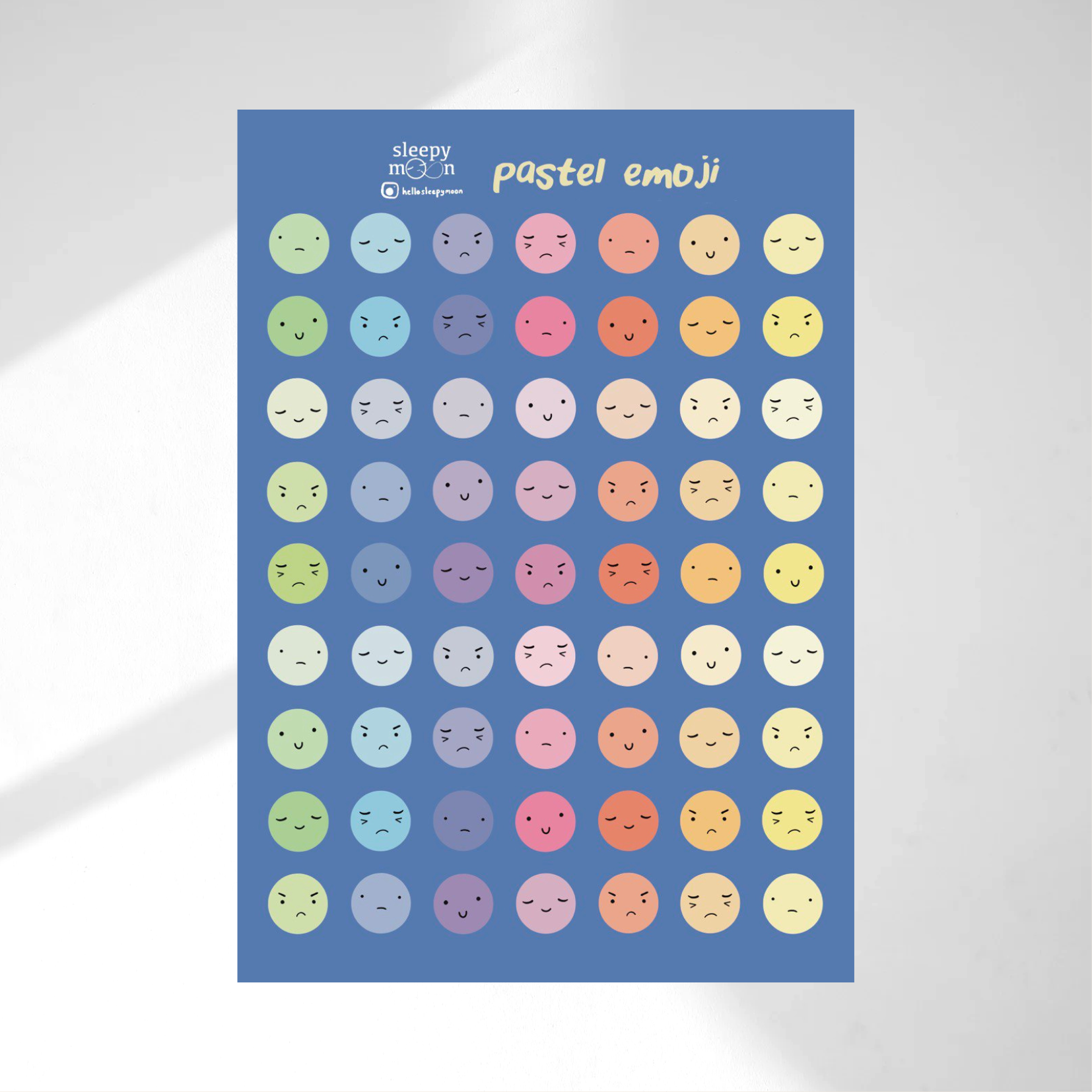 Emoji Transparent Sticker Sheet