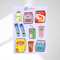 Snacks Sticker Sheet